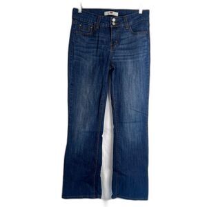 Levis 526 Slender Boot Cut Denim Jeans Dark Wash Size 4 Short Basic Casual